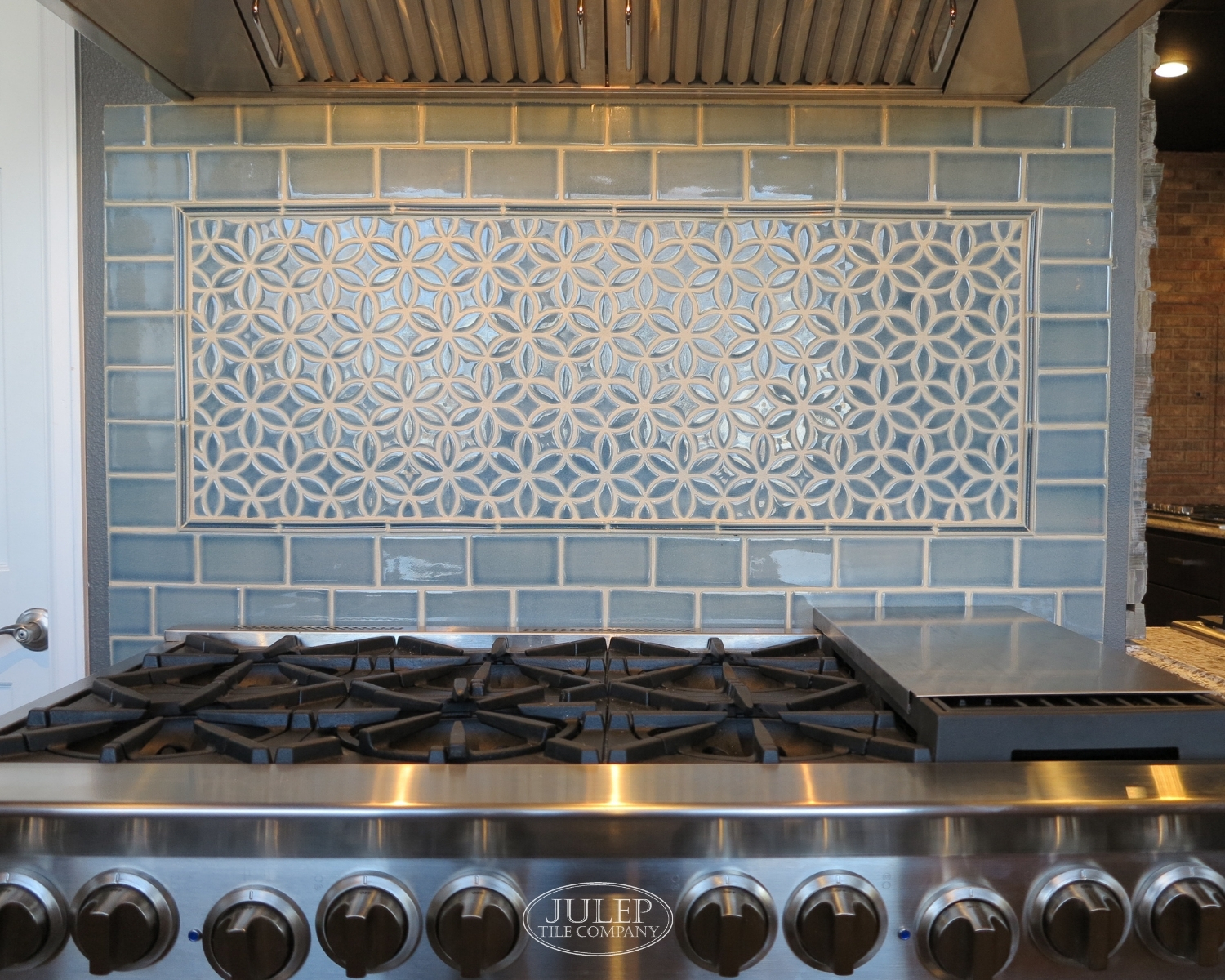 Kitchen Backsplash Behind a Stove